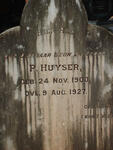 HUYSER P. 1900-1927
