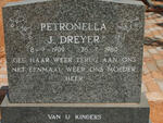 DREYER Petronella J. 1909-1980