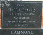 HAMMOND Hendrik Johannes 1915-1980