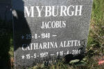 MYBURGH Jacobus 1948-  & Catharina Aletta 1957-2004
