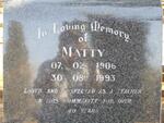 CHAPMAN Matty 1906-1993