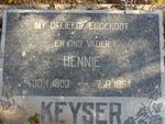 KEYSER Hennie 1903-1954