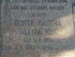 KOK Hester Martha Aletha nee V.D. BERG 1893-19?4