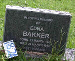 BAKKER Edna 1937-1994