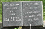 STADEN Lou, van 1909-1983