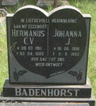 BADENHORST Hermanus C.V. 1911-1985 & Johanna J. 1918-1993
