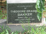 BAKKER Theodore Erasmus 1918-1996