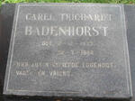 BADENHORST Carel Trichardt 1937-1988