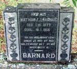 BARNARD Mathiam J.J. 1877-1955