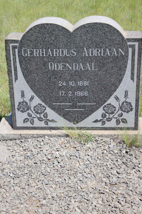 ODENDAAL Gerhardus Adriaan 1881-1966