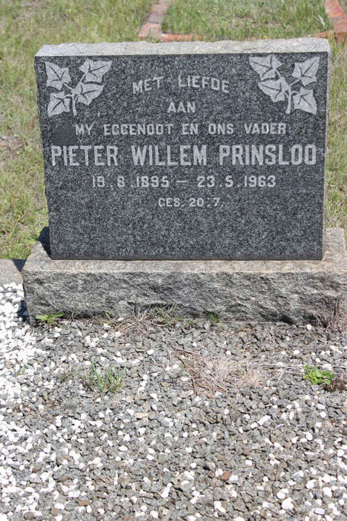 PRINSLOO Pieter Willem 1895-1963