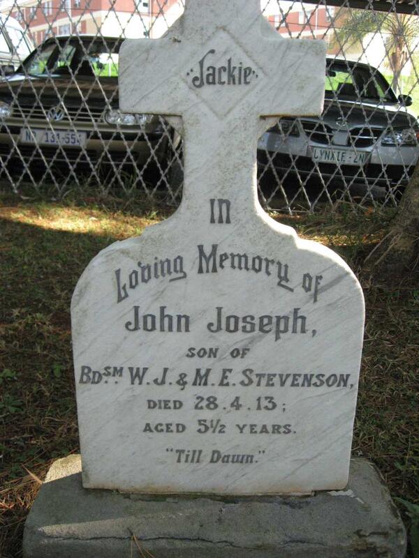 STEVENSON John Joseph -1913