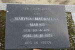 MARAIS Maryna Magdalena 1892-1974