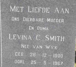 SMITH Levina C. nee VAN WYK 1900-1967