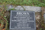 BROWN Grace Agnes nee BYL  1927-2007 :: GLUCK Margaret Maud nee GREEN  ?