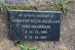 RICKLAND Dorothy Maud nee DEARHAM 1909-1997