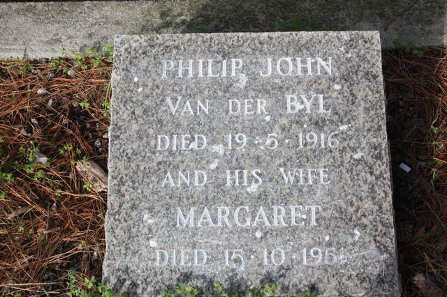 BYL Philip John, van der -1916 & Margaret -1951 