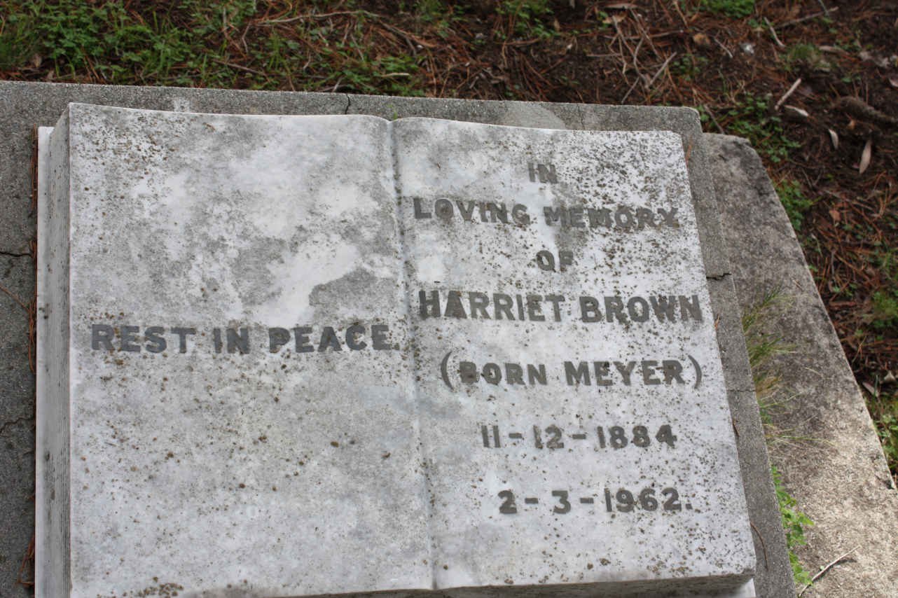 BROWN Harriet nee MEYER 1884-1962