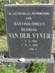 VYVER Barthlomeus Herman, van der 1966-1992