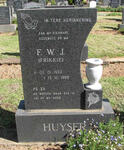 HUYSER F.W.J. 1933-1985
