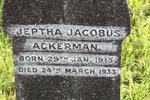 ACKERMAN Jeptha Jacobus 1915-1933