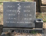 WILDE Percy Edward 1922-1993 & Joan Irene 1926-1989