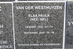 WESTHUYZEN Elsa Paula, van der nee NEL 1932-2008