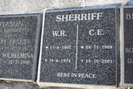 SHERRIFF W.R. 1907-1974 & C.E. 1908-2001
