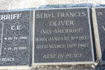 OLIVER Beryl Frances nee SHERRIFF 1937-1967