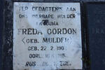 GORDON Freda nee MULDER 1902-1981