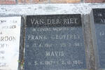 RIET Frank Geoffrey, van der 1912-1987 & Mavis 1917-1981