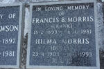 MORRIS Francis B. 1899-1981 & Hilma DOLLY 1905-1993