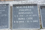 MALHERBE Philippus Bernardus 1901-1979 & Cate 1908-2003
