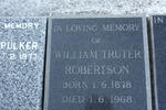 ROBERTSON William Truter 1878-1968