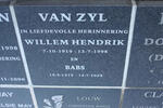 ZYL Willem Hendrik, van 1919-1998 & Babs 1919-2008