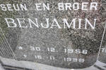 CONRADIE Benjamin 1956-1998
