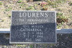 LOURENS Catharina J. 1888-1981