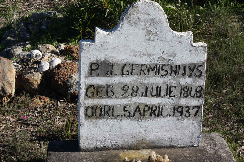 GERMISHUYS P.J. 1868-1937