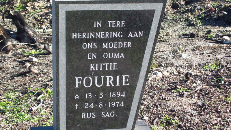 FOURIE Kittie 1894-1974