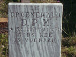 GROENEWALD D.P.M. 1907-1979
