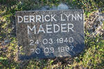 MAEDER Derrick Lynn 1940-1997