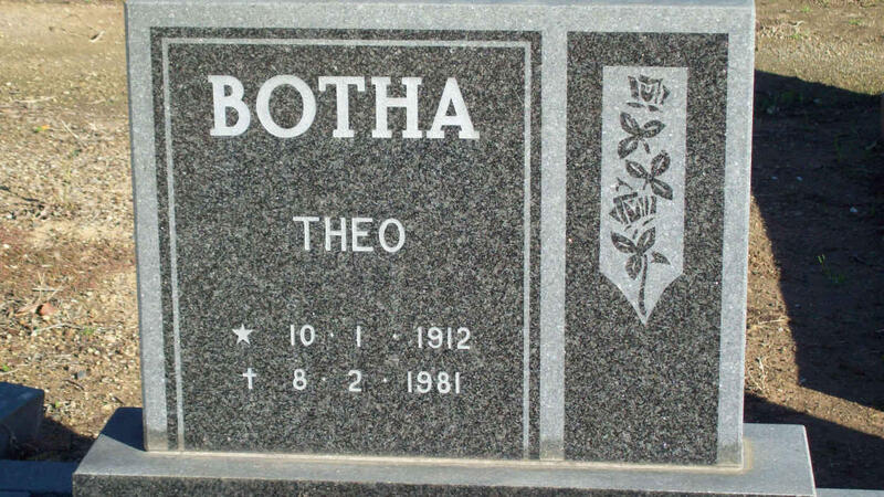 BOTHA Theo 1912-1981