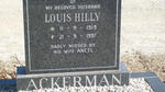 ACKERMAN Louis Hilly 1919-1997