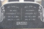 HUMAN Stephanus A.I. 1884-1968 & Johanna M. 1885-1967