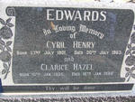 EDWARDS Cyril Henry 1901-1963 & Clarice Hazel 1905-1986