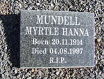 MUNDELL Myrtle Hanna 1914-1997