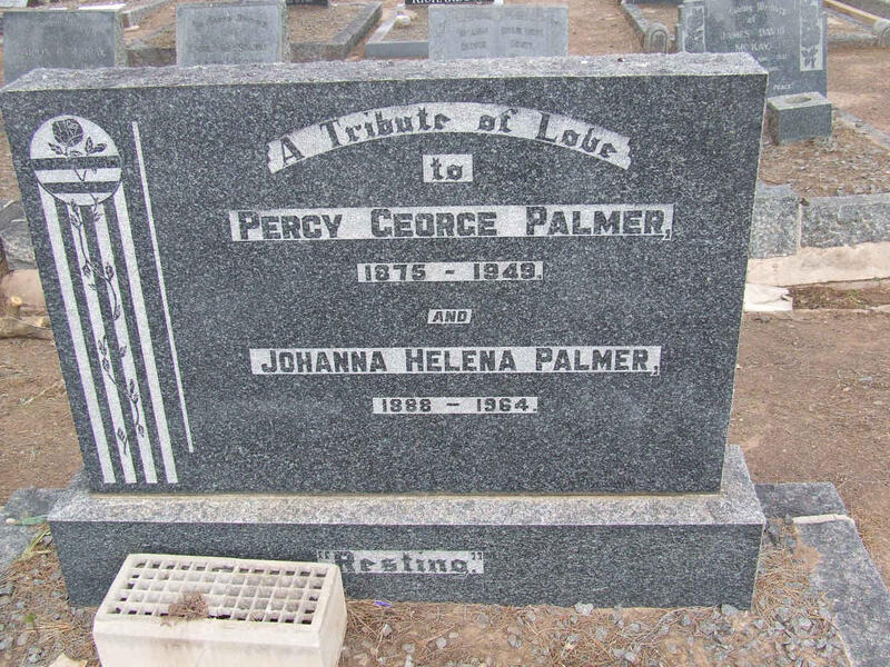 PALMER Percy George 1875-1949 & Johanna Helena 1888-1964