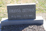 ZIETSMAN Johanna 1914-2005