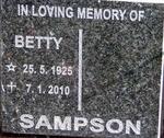 SAMPSON Betty 1925-2010