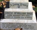 ROSS Ernest McWilliam 1889-1910